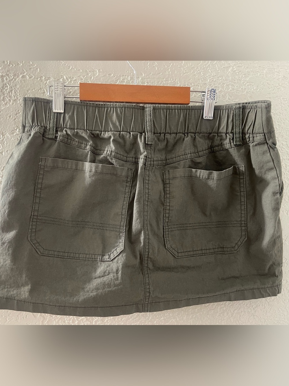 Y2K wild‎ fable Olive Green Cargo Mini Skirt Medium - Picture 4 of 7